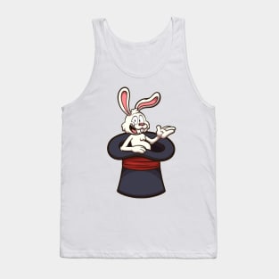 White Rabbit In Magician Hat Tank Top